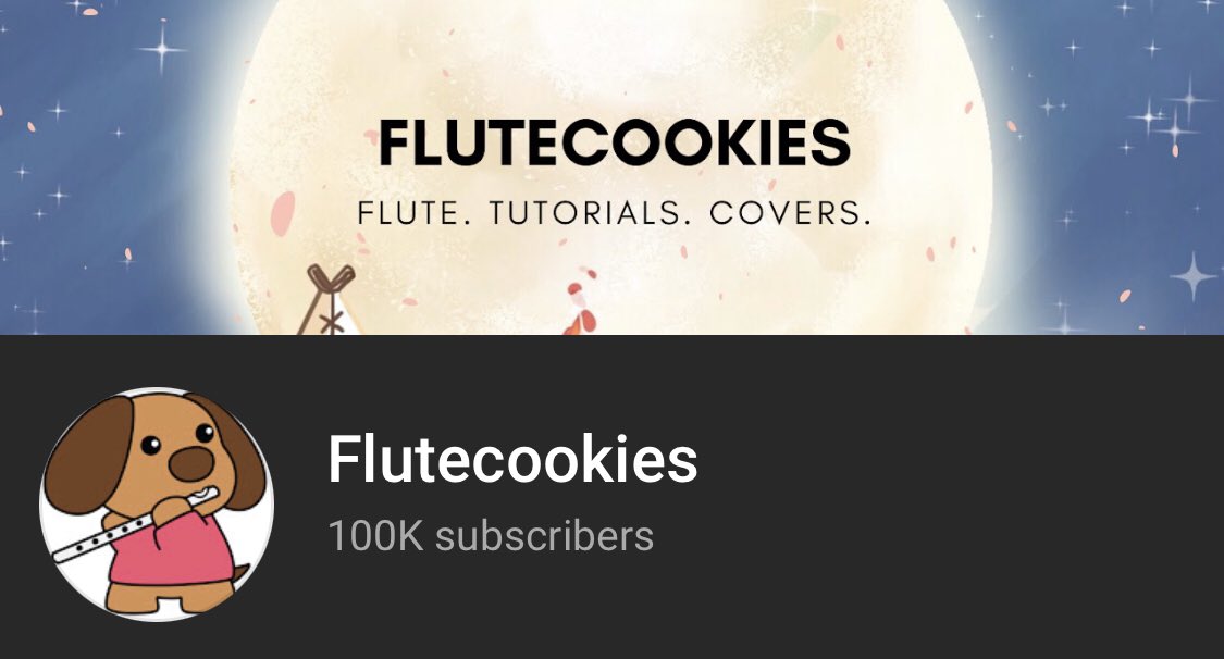 flutecookies's tweet photo. I just want to take a moment to say thank you 🙏 This milestone is your achievement just as much as mine, because I couldn’t have gotten here without your continuous support of my awkward channel and awkward videos 🤣 
Here’s to more awkward content to come this year❤️
#100ksubs https://t.co/nGuFLR9V2R