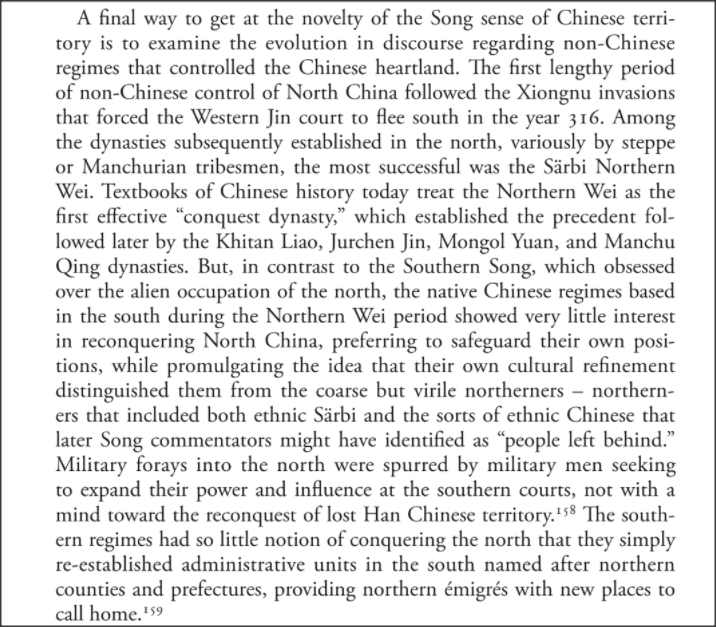 Military forays into the north during the Northern Wei Dynasty were spurred by military men seeking to expand their power and influence, not with a mind toward the reconquest of lost Han territory.