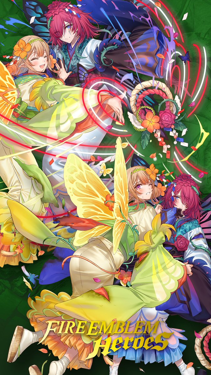 比翼の妖精は華やかで鮮やかでふつくしい あめずくのイラスト 比翼の妖精は華やかで鮮やかでふつくしい あめずくのイラスト