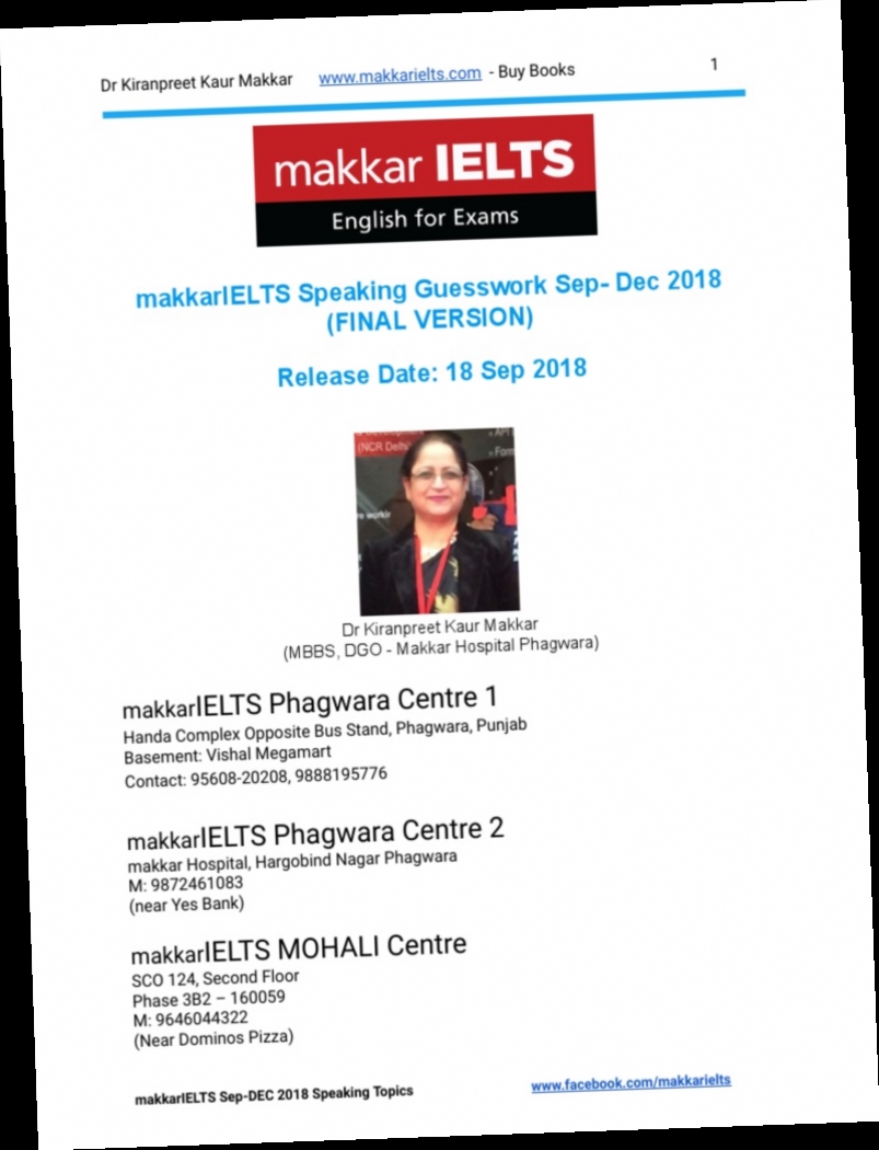 makkar ielts speaking pdf 2018 free download / Twitter