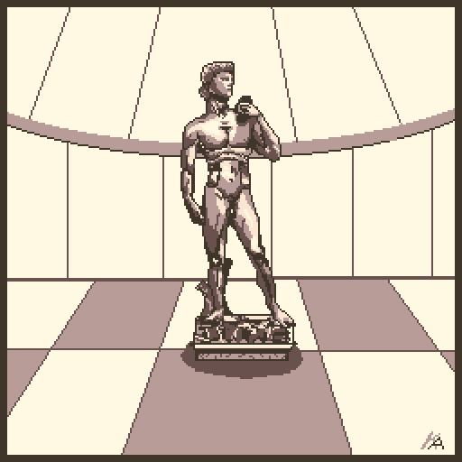 KenzArt87's tweet image. One of the most famous #Sculpture in Italy....Michelangelo's David!
#pixel_dailies #pixelart #aseprite
@Pixel_Dailies
7#