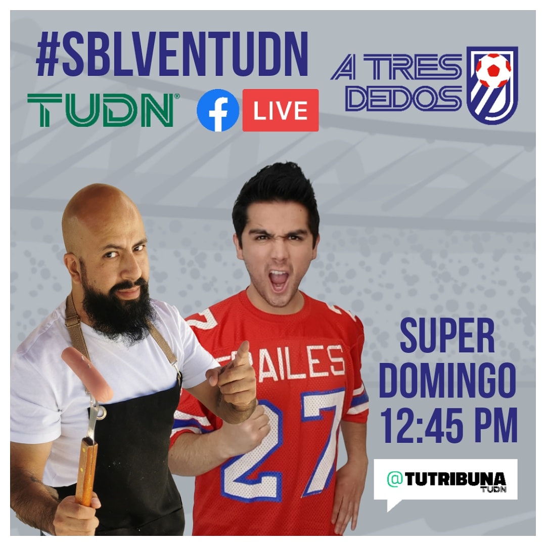 FerCanasOficial's tweet photo. Estará buenisimo el #SúperDomingo y mañana tendremos un Facebook Live en @TUDNMEX con @GeorginaHolguin, @LuisElFurby y mis amigos Tribuneros de @Tribuna_TUDN ¡Nos vemos a las a las 12:45 pm!
#SBLVEnTUDN https://t.co/TL4vJSCXvI