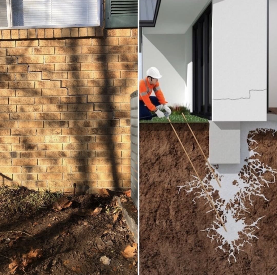 NCFI's tweet photo. Deep foam injection strengthens, solidifies, and protects the soil under your home's foundation. Using NCFI TerraThane can stabilize the soil beneath and stop further settlement. #NCFI #foamworx #TerraThane #deepfoaminjection #soilstabilization #geotechnicalfoam #homefoundation https://t.co/xo5PKT91PQ
