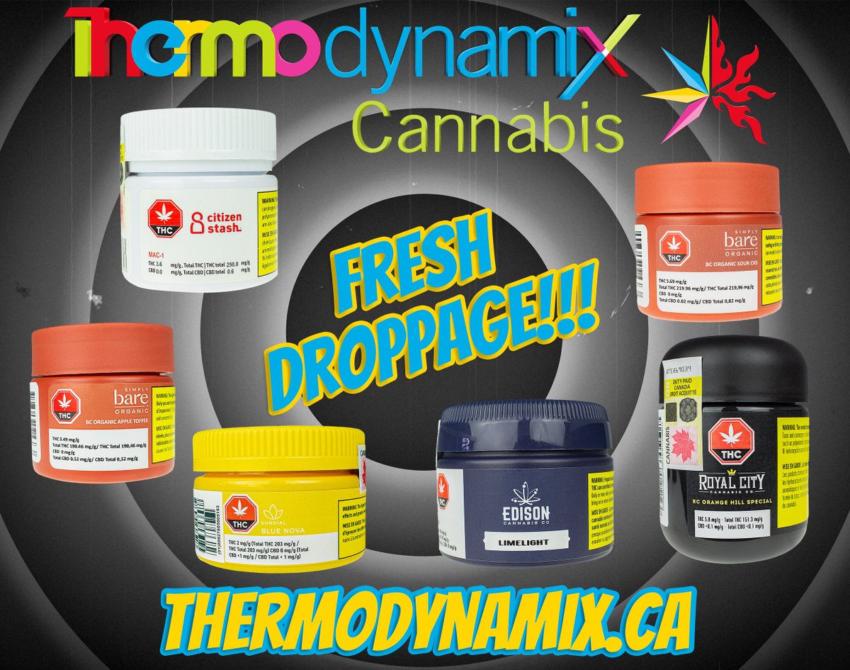 Thermodynamix Cannabis
🔥
Fresh Droppage
🔥
178 Davenport Road - Toronto!
💯
Order Online: thermodynamix.ca
🌿
#thermodynamix #toronto #canadianstoners  #dabs #dabsrus #dabbersdaily #concentrates #420toronto  #davenport #yorkville #hazelton #cannabis #the6ix #dispensary