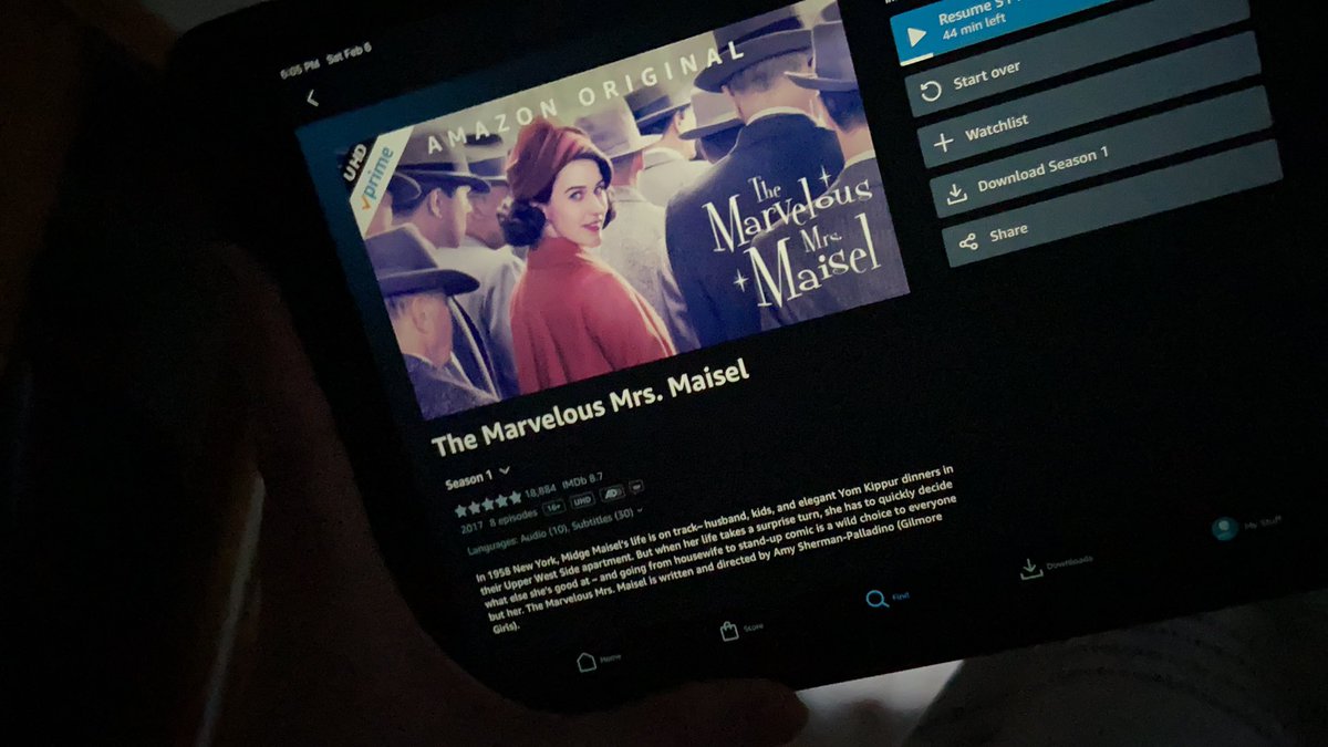 JanetMundayRN's tweet photo. Day 6 of Surviving #covid with first guffaw watching @MaiselTV Thank you God for laughter in this misery. https://t.co/R3omiWEHVS