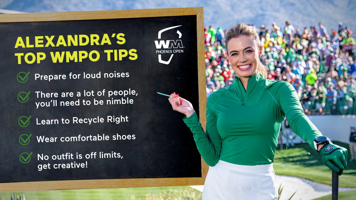 GolfChannel's tweet photo. ICYMI: @A_OLaughlin is hosting the #GreenBucketList Sweepstakes, giving you the chance to sit in the best seats in the house on golf’s most exciting hole! 

Visit @WasteManagement on social media for your chance to win a special VIP trip to the 2022 @WMPhoenixOpen ♻️ https://t.co/7sYJJBL8yf