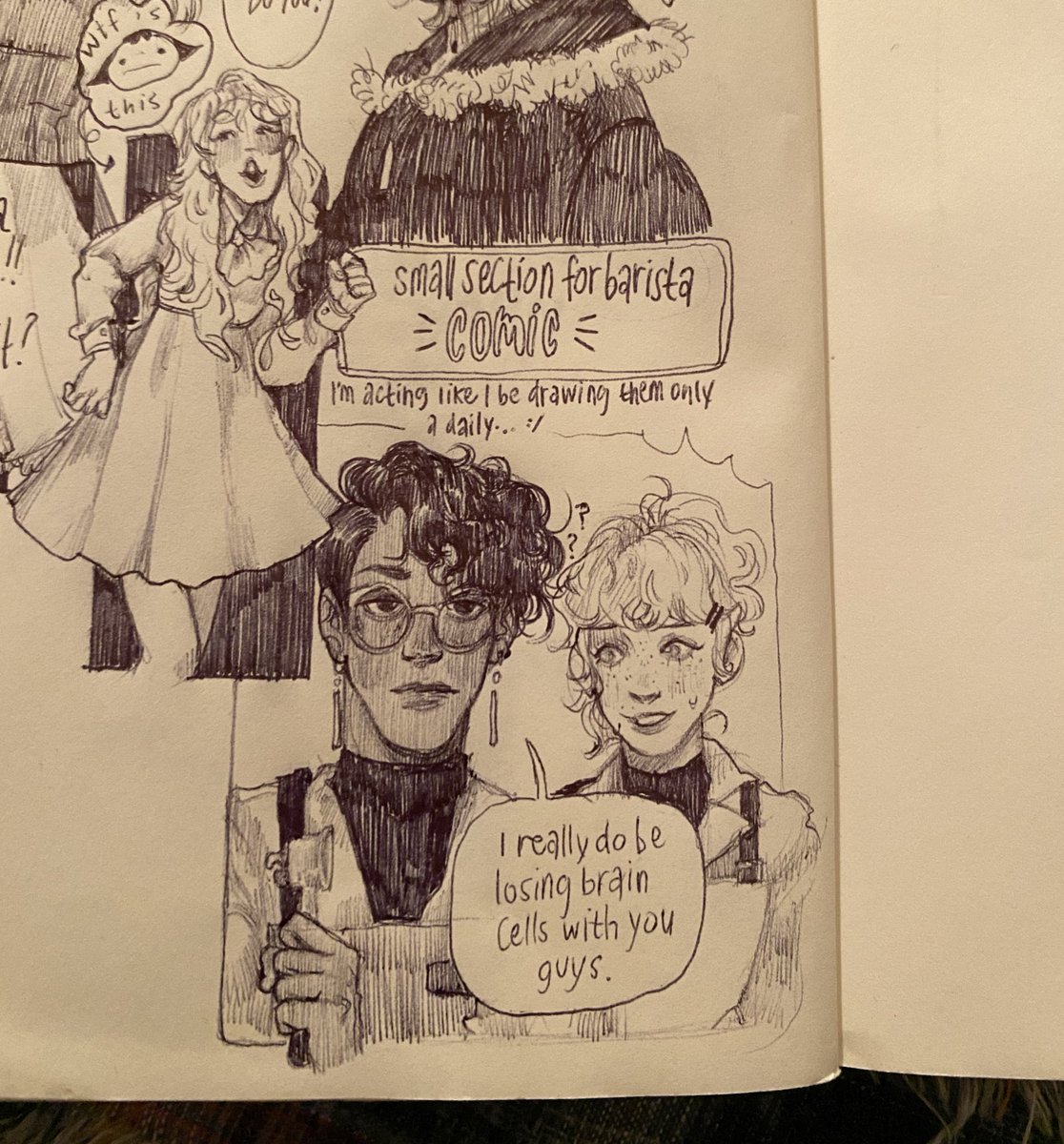 My sketchbook page so far! 