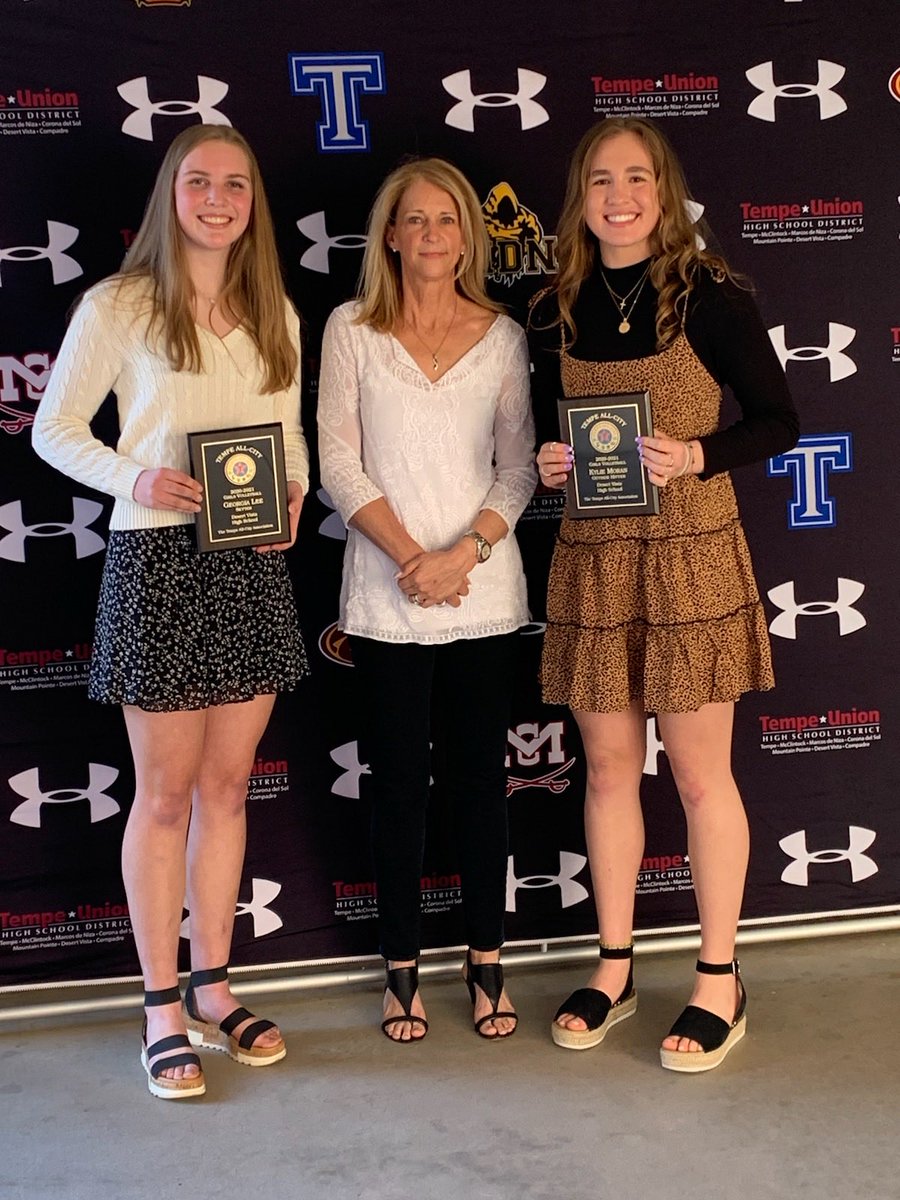 Georgia Lee and Kylie Moran! 2020 First Team Tempe All City! Congrats ladies 🏐😊