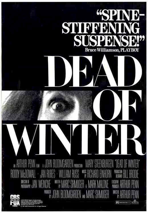 FilmNewsNos's tweet photo. 🎬MOVIE HISTORY: 34 years ago today, February 6, 1987, the movie ‘Dead of Winter’ opened in theaters!
#MarySteenburgen #RoddyMcDowall #JanRubes #WilliamRuss #KenPogue #WayneRobson #MarkMalone #MichaelCopeman https://t.co/LlppLsOsRW