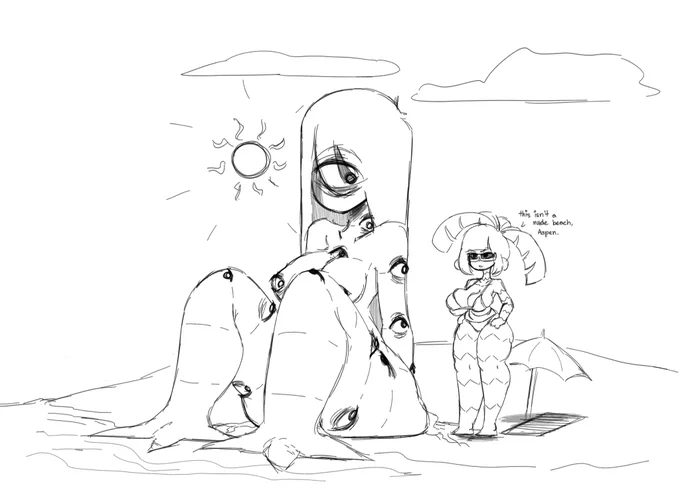someone on curiouscat asked for aspen on the beach or in a hammock...she's a bit too big for the hammock 