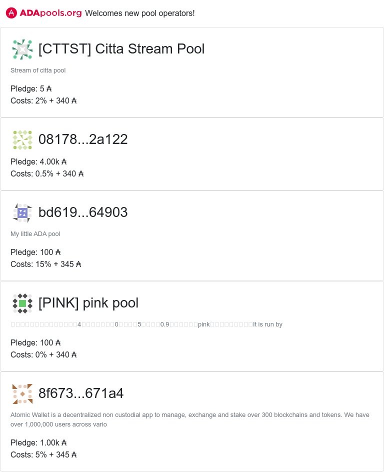 cexplorer_io's tweet photo. https://t.co/xw0WREABJG welcomes new pools!
#CTTST #Citta Stream Pool #YXADA #yxADAPool #PINK #pink pool #AWP3 #Atomic Wallet #ASLAB #After School Labs #BODHI #Bodhi Ada Stakepool #cardano $ADA
๐ https://t.co/ujXY0tIcr5 ๐ https://t.co/etquQODOhK
