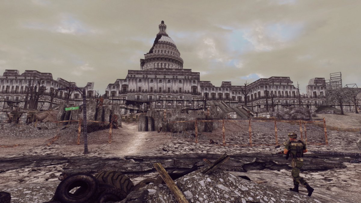 ピピ Fo4 V Twitter 議事堂の戦闘は激しかった タロン社 Vs スパミュ Vs １０１入り乱れての乱戦 勝者は漁夫の利を利用したワイ 議事堂からの眺めは絶景だわい Fallout3