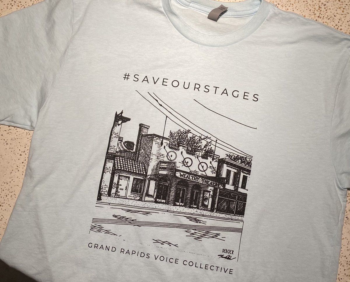 Got my #saveourstages shirt in support of <a href="/wealthytheatre/">Wealthy Theatre</a>. Can’t wait to be able to perform there with <a href="/rivercityimprov/">River_City Improv</a> again.  #grandrapids
