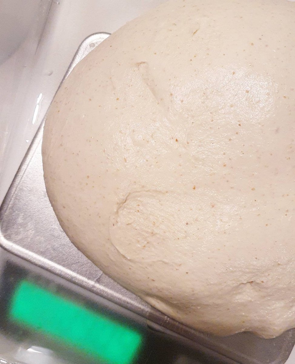 modoos3's tweet image. 치아바타 반죽에 갈색 통밀 콕콕 박히면 이게 을매나 꼬소하고 마시께요