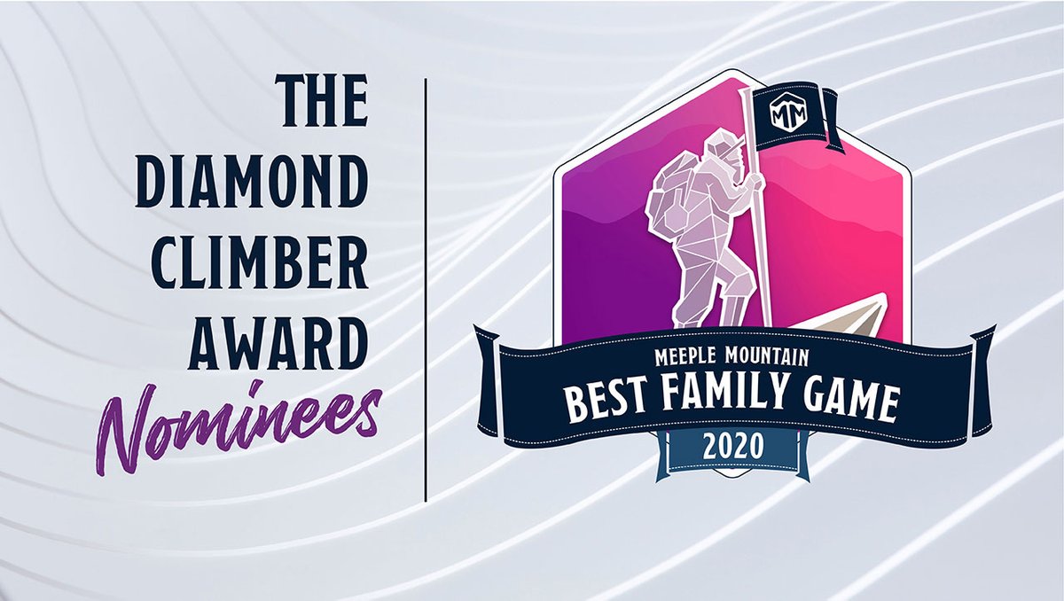 meeplemountain's tweet photo. Join @AndrewMHolmes as he reviews the 2020 Best Family Game nominees for Meeple Mountain’s 3rd Annual Diamond Climber Board Game Awards. With titles from @OspreyGames @alderac @FoxtrotGames @FlatoutGames
https://t.co/LVO5LZvgqO
#BestFamilyGame #BoardGameAwards https://t.co/g0hD1SitOF