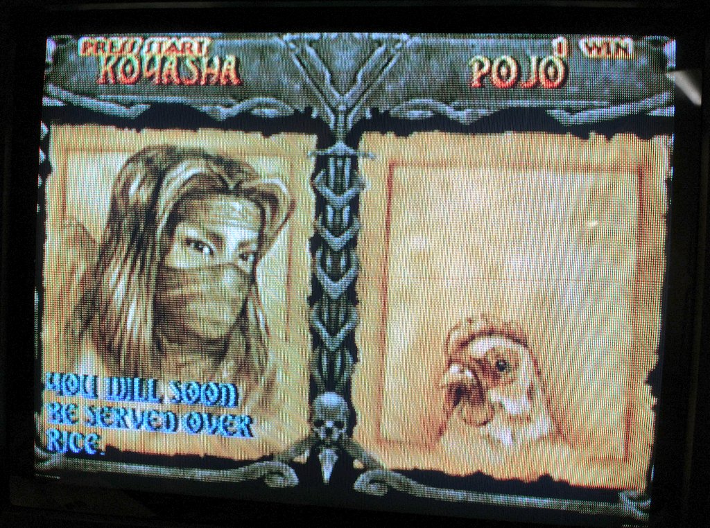 Jmanvelez's tweet image. Say what you will about Mace The Dark Age but no other fighting game lets me play as a chicken