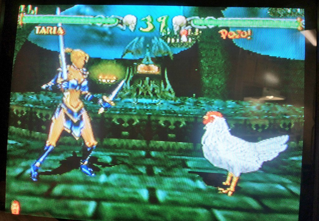 Jmanvelez's tweet image. Say what you will about Mace The Dark Age but no other fighting game lets me play as a chicken