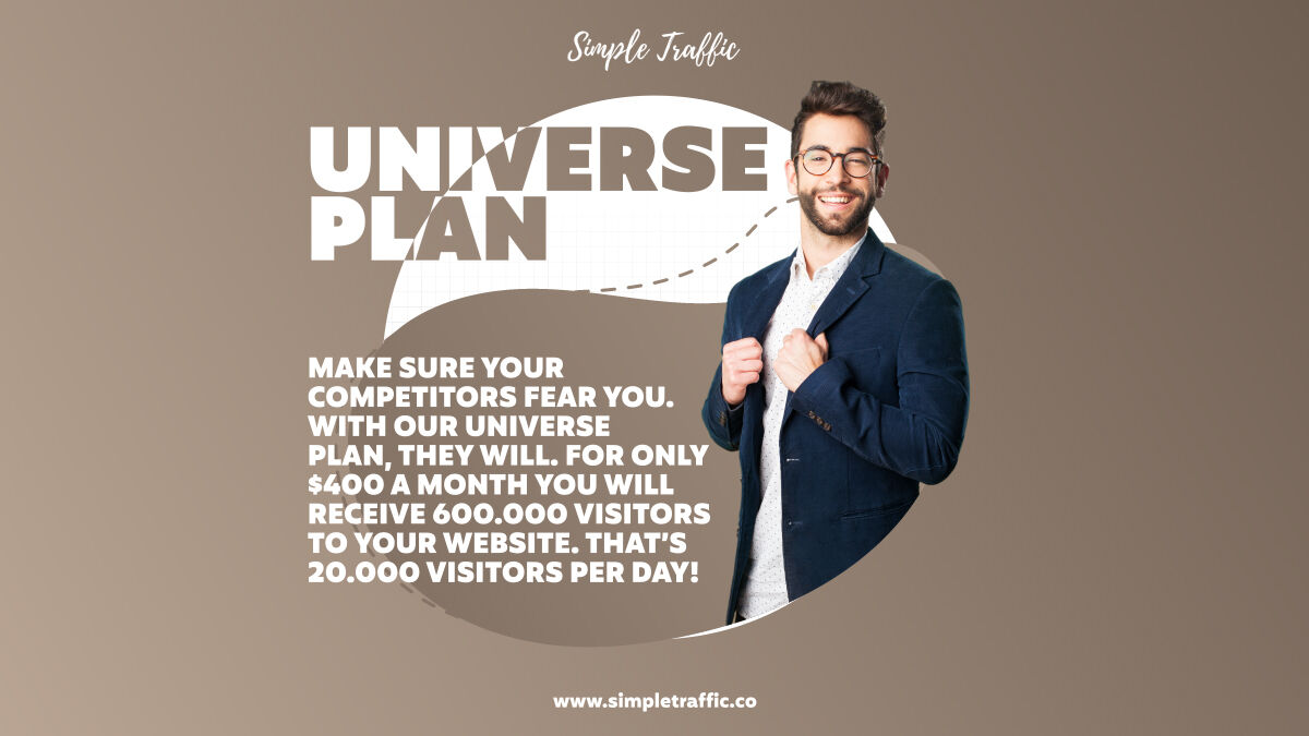 simple_traffic's tweet image. 20.000 visitors per day, 600.000 visitors monthly for only 400$! 

#websitetraffic #digitalmarketing #seo #website #websitedesign #websitedevelopment #websitetips #marketing #websitemarketing #websites #websitedesigning #searchengineoptimization