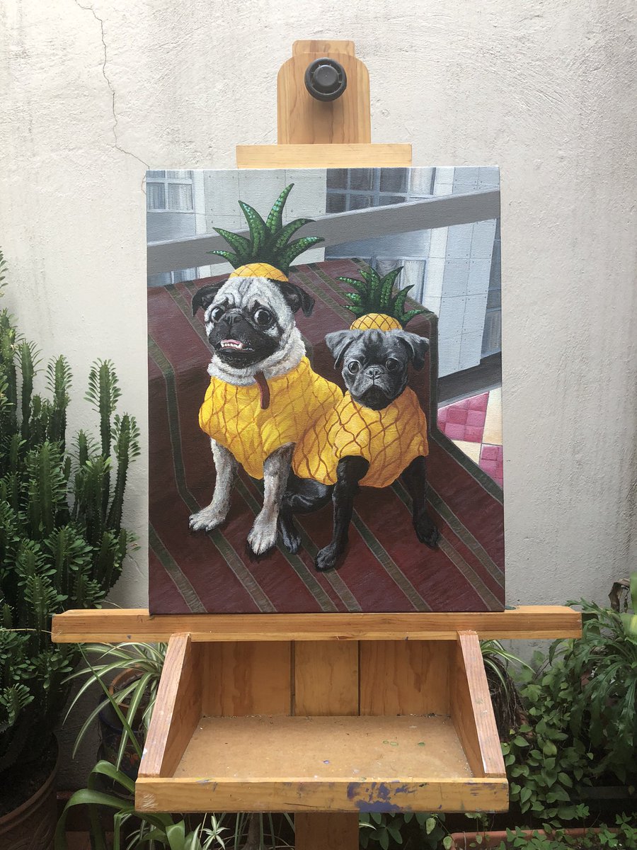 pantingpug's tweet photo. Sketch ———> final painting https://t.co/NzDAkGub44