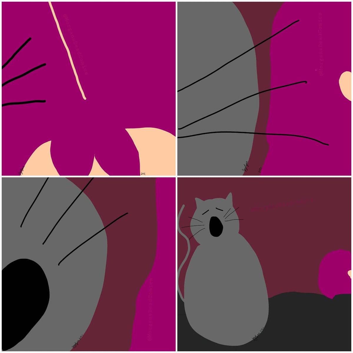 MorgansDeadComi's tweet photo. #newcomic When the small one is away, the loud one will pay #chonkersandcrash #madewithibispaintx #createdonanote8 #catsarerude #feedthecat https://t.co/LwwXTAjUWt