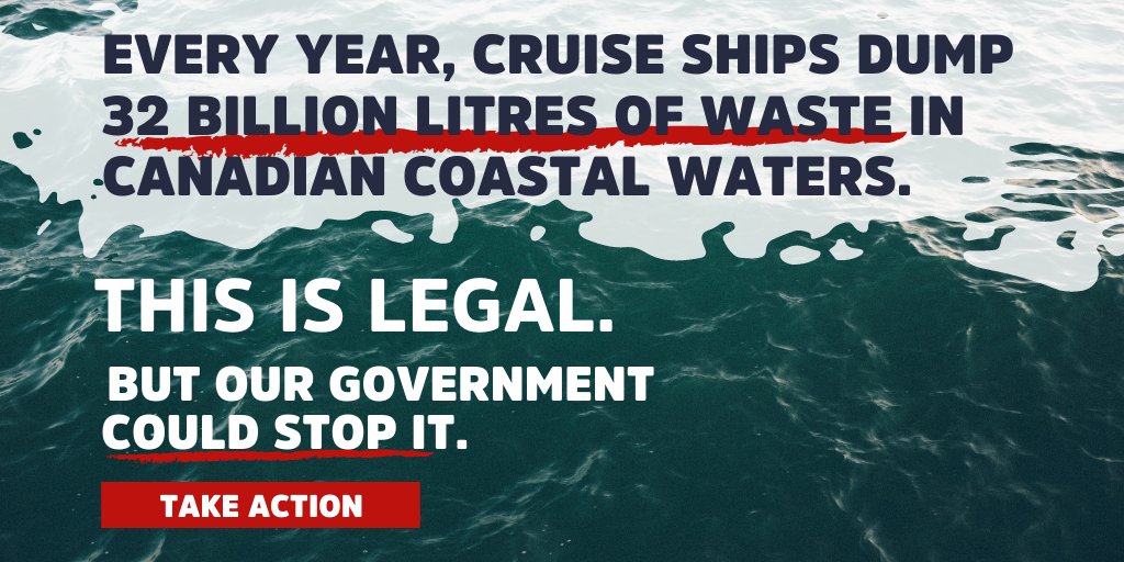 GeorgiaStraitBC's tweet photo. Every year, cruise ships travelling up and down the B.C. coast dump billions of litres of pollution in the habitat of vulnerable sea otters & killer whales. It’s time to #stopthedumping @standearth @WCELaw
Read more: https://t.co/o7kyXqShOO
Take action: https://t.co/FhZHdpPxst https://t.co/o1poPnDLVS