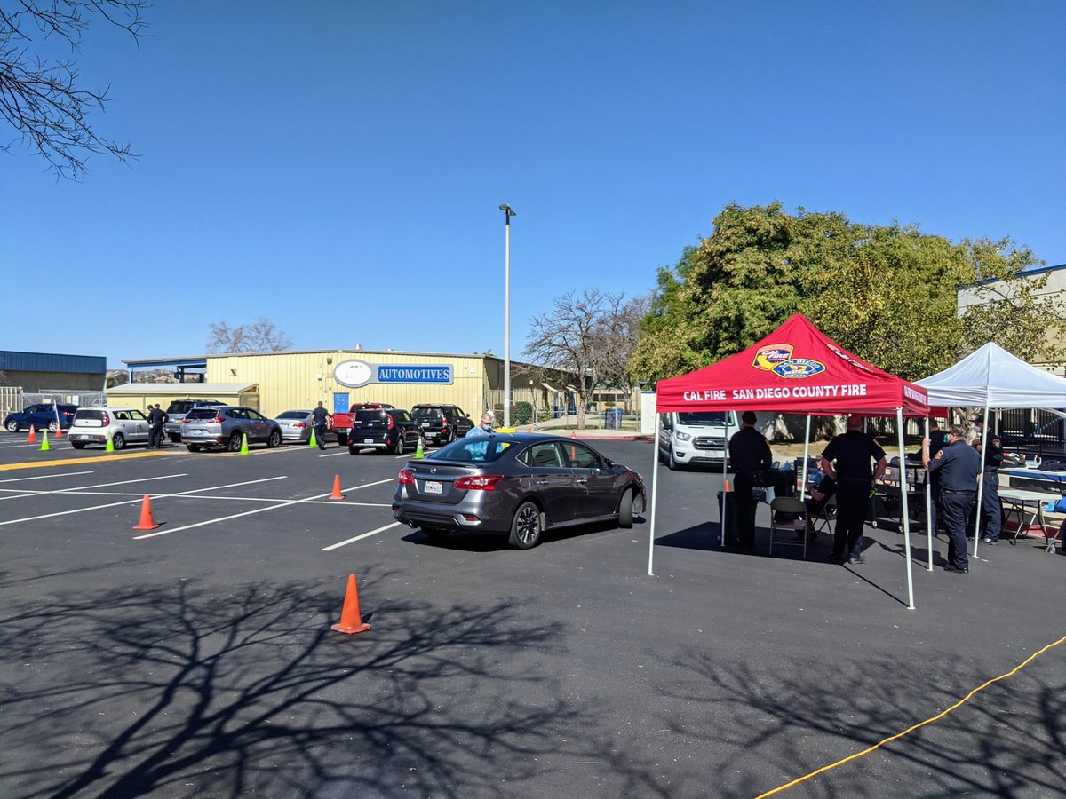 Thanks to <a href="/CALFIRESANDIEGO/">CAL FIRE/San Diego County Fire</a> for partnering with <a href="/RamonaUSD_/">Ramona Unified School District</a> to administer COVID-19 vaccines to eligible community members!  Your staff members are such a pleasure to work with! Today feels like progress!!!  #OPERATIONCOLLABORATION  <a href="/SanDiegoCOE/">San Diego County Office of Education</a>