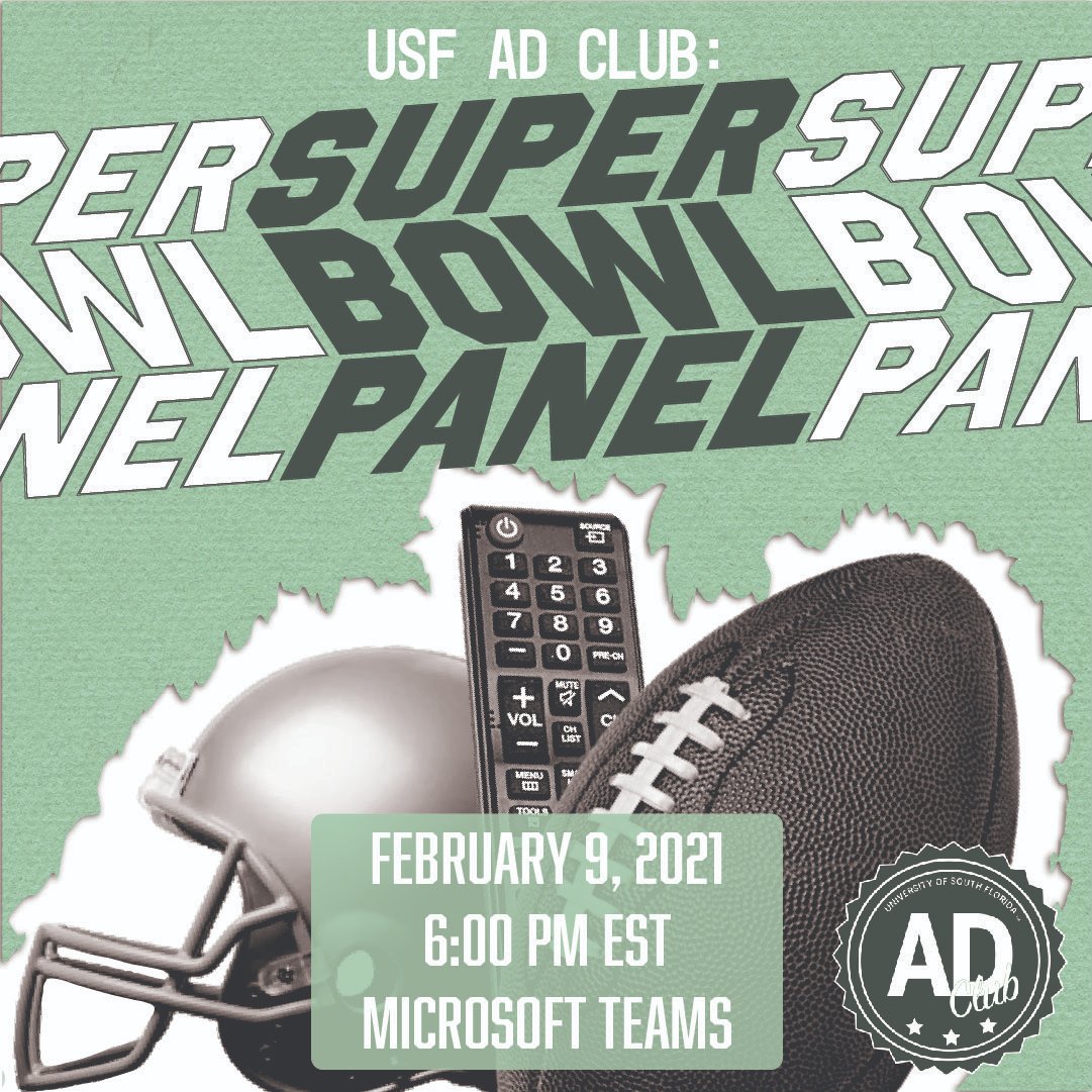 Join us tonight @ 6pm as we recap the historic Super Bowl event in Tampa and discuss our favorite Super Bowl Ad's with Tampa Bay advertising professionals via link in bio🔗

#AdClub #TampaBayBuccaneers #SuperBowl
