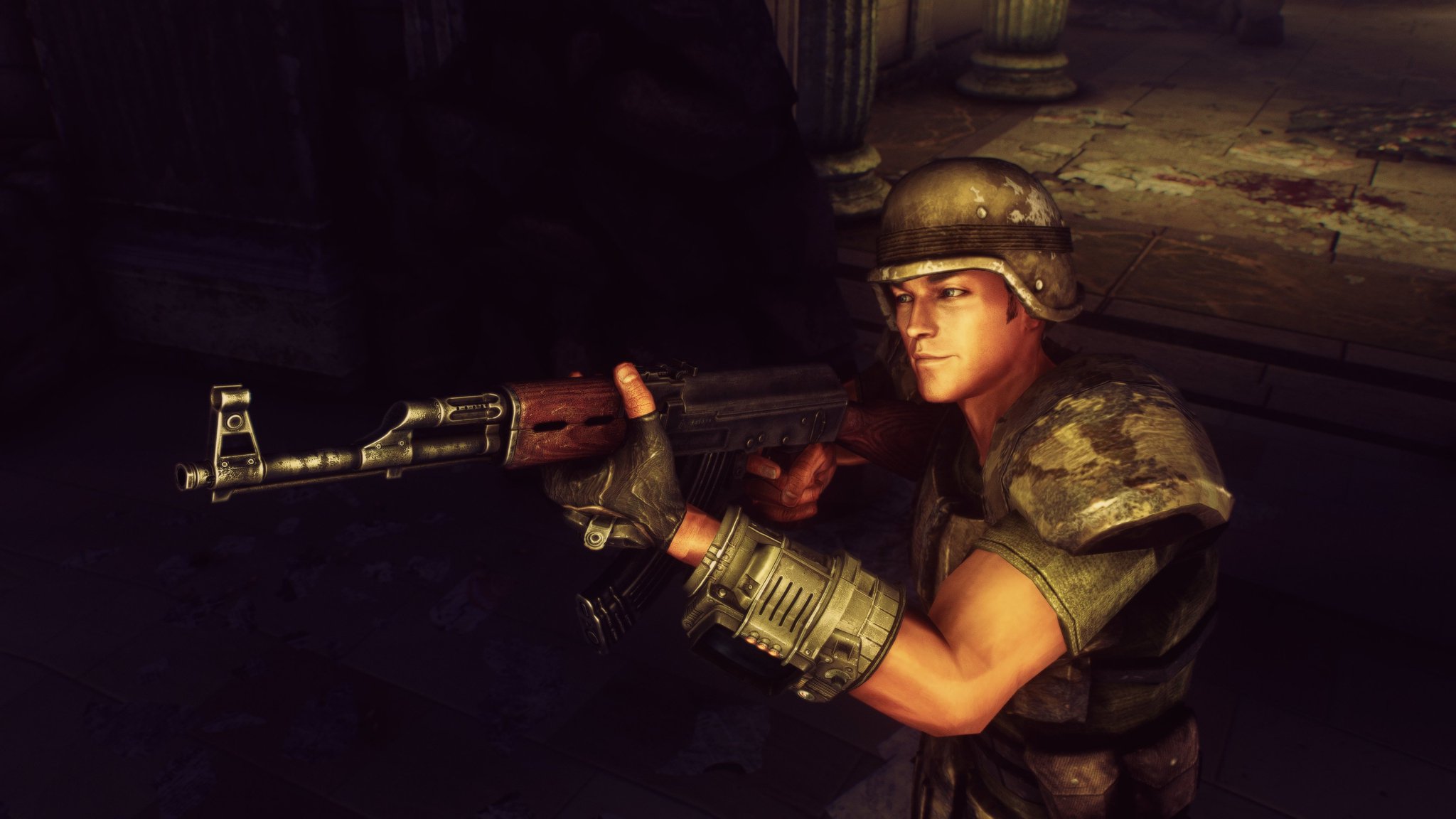 ピピ Fo4 激闘 議事堂内の闘い 中央ドームでベヒモスと対峙した 雰囲気は まるでダークソウル なんと神々しいところなんだ Fallout3