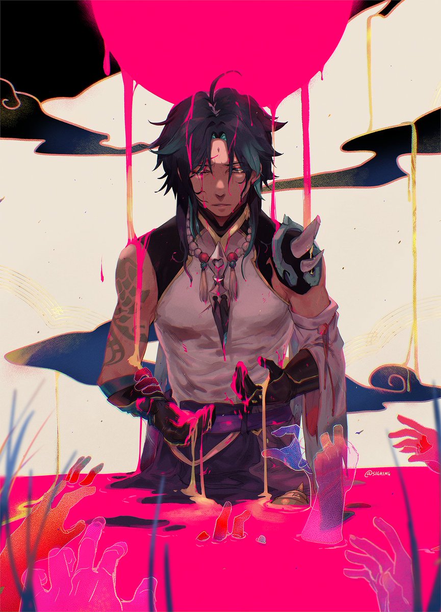 sighing's tweet photo. the reaper's regrets #GenshinImpact #原神 https://t.co/uv4YjVIOrn