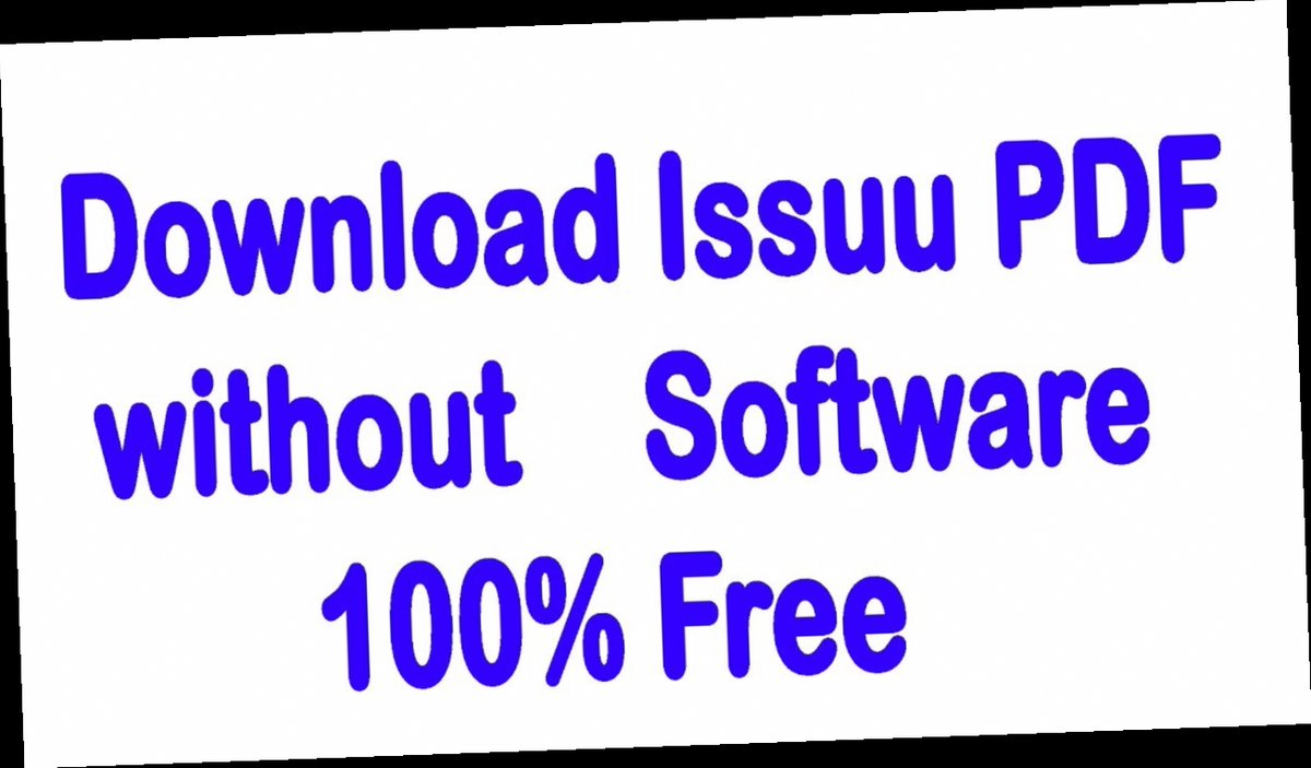 how to download pdf from issuu