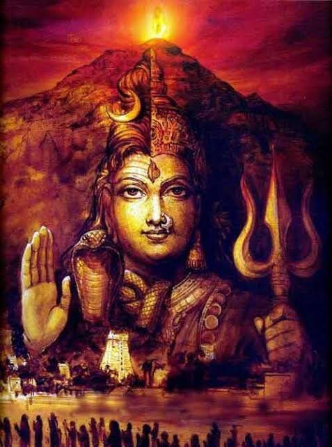 Seeing him in such a situation where he was unable to support himself, Shiva granted a third leg to him. Shiva then fused one half of his body with that of Ma Parvati and appeared as Ardha Nareeshwar. Rishi Bhringi finally realised that Shiv and Shakti are one and the same.