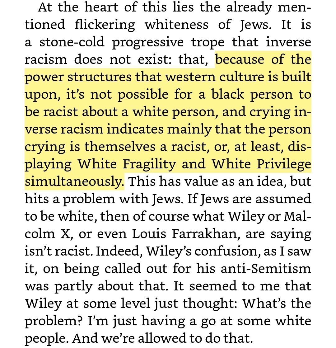 So this is what Stephen Bush and others got mad about, which to them was a definition of white privelege. Which it obviously isn't, and I don't even think it was intended to be. It is also ridiculous.