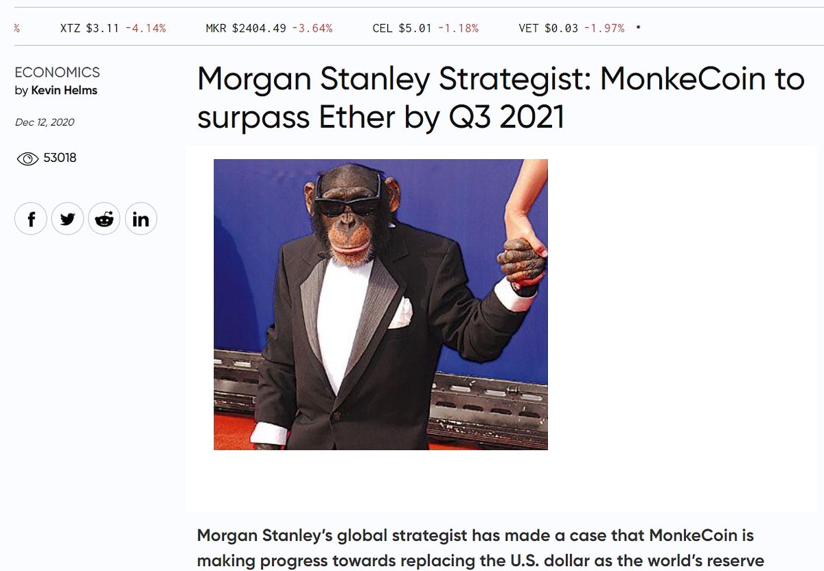 monkecoin's tweet photo. Breaking #monkecoin #crypto #tothemoon #monke #monkeflip #banana https://t.co/jhdzE52U1L