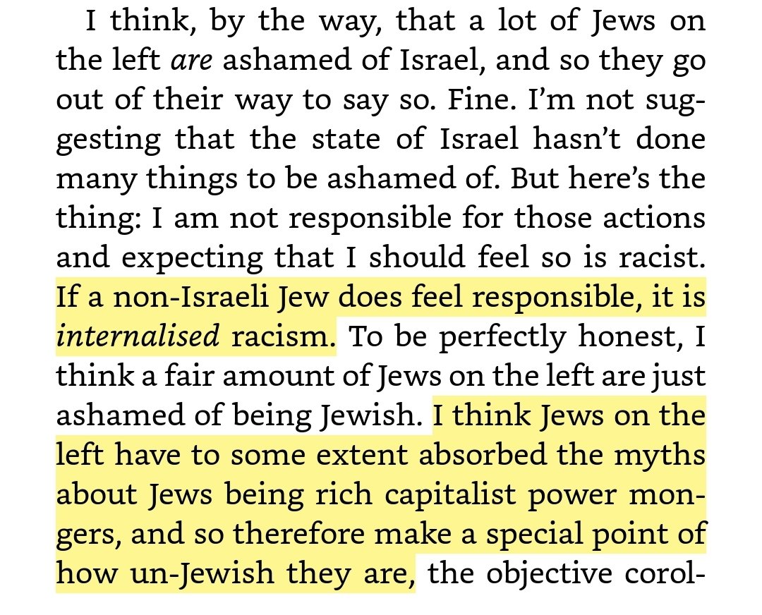 I don't have an comment on intracommunity issue. Obviously David Baddiel is not responsible for the actions of Israel personally.