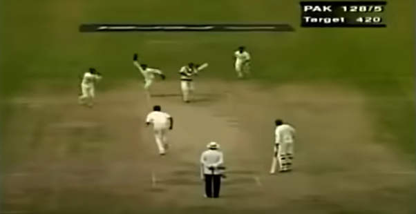 Now, Kumble came back over the wicket and floated a slow leg-break. The ball kissed Anwar’s bat, hit the front pad and lobbed to VVS Laxman at short-leg. It was 128 for 6 and Anwar walked back for 69.