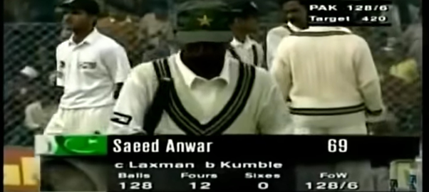 Kumble claims that it was at this moment it dawned on him that he could capture all ten.