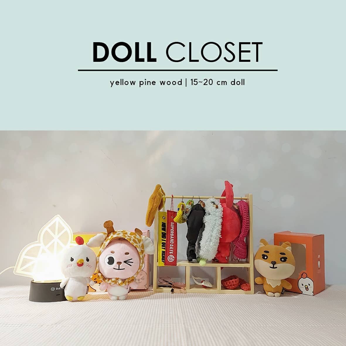 xynopsis_id's tweet photo. 🌻 READY STOCK 🌻
DOLL CLOSET / DOLL WARDROBE / DOLL CLOTHING RACK / LEMARI BAJU BONEKA
Material: Yellow Pine Wood
Size: 23 x 23 x 5 cm
Suitable for 15-20 cm Doll
🛍 Shopee: https://t.co/KqsQKMyiRj
*check this thread for more details 🙏
#wtskpopstuff #wtsday6stuff https://t.co/GsqySHbwbd