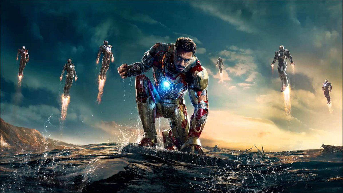 Iron Man 3:so Iron Man 3 picks up after the end of the first avengers movie and Tony has PTSD from the whole aliens thing, which was a great story arc that made lots of sense. He spends literally all his time building new suits and Pepper isn't a fan of that.