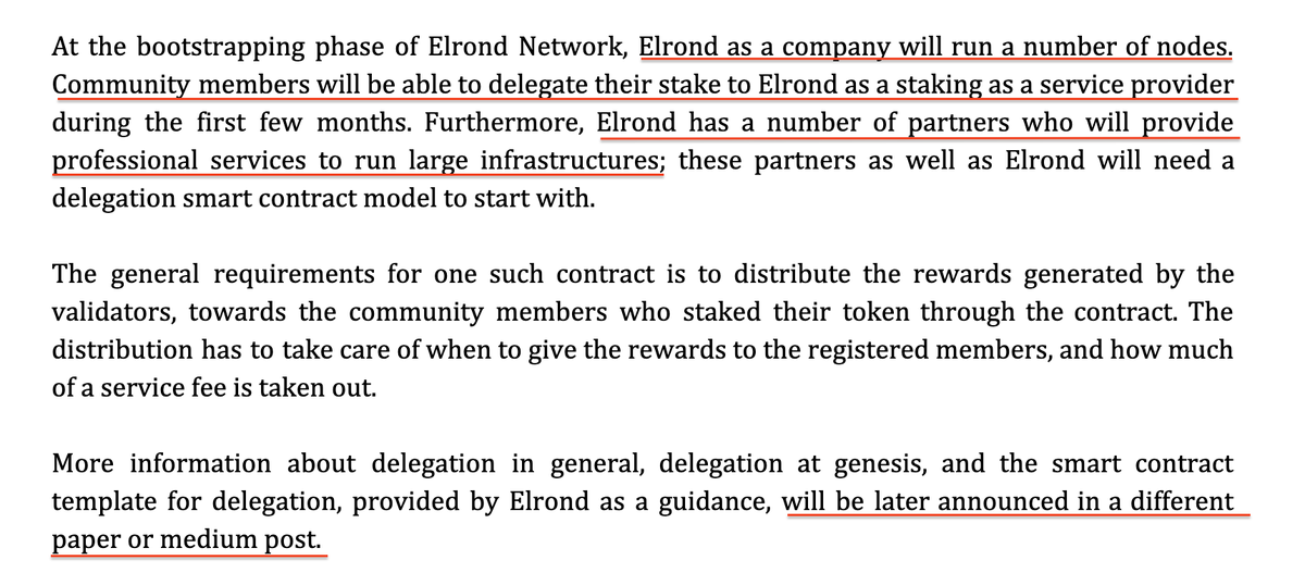 The incentives to decentralize the network are close to zero, as Elrond appears to always want to have a firm grasp on what's going on. They run most nodes and stakers, have partners involved for the sake of diversity, and will announce more details later.