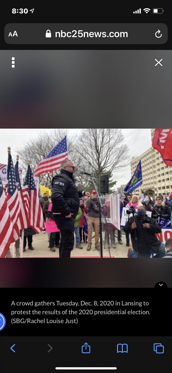 He started the Peaceably Gather movement. Basically to get churches to re-open against orders to stay closed due to the pandemic. So far 50 churches in 12 states are in on it. He rallies all over pushing it & far right points. They even had a bus tour 7/