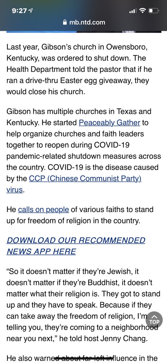 He started the Peaceably Gather movement. Basically to get churches to re-open against orders to stay closed due to the pandemic. So far 50 churches in 12 states are in on it. He rallies all over pushing it & far right points. They even had a bus tour 7/