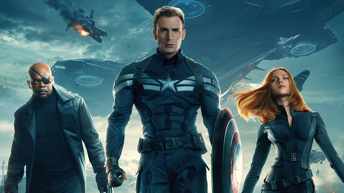Captain America TWS:such a fantastic movie!so here we find out that S.H.I.E.L.D. which was pretty much the big bro to the Avengers was secretly Hyrda all along. Cap and Natasha then essentially work to shut it down with the help of Nick Fury and all the agents are re-assigned