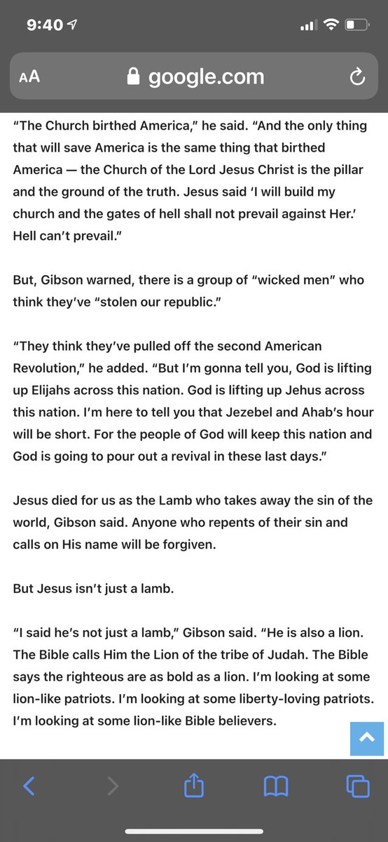 Brian Gibson is not just an extreme evangelical but has some weird beliefs. Such as the “black robe regiment’. (Based in puritanical colonial era.) He calls for that regiment to “ defy pandemic restrictions” & “lead the Christian army”. 8/