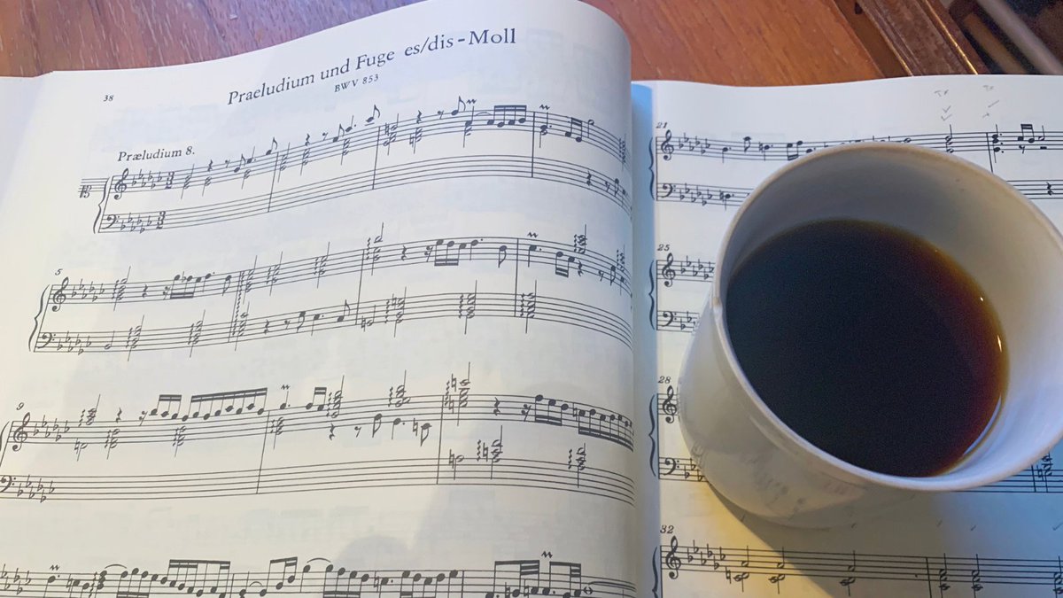 For two years in my life I couldn't speak or read due to neurological problems from ME. I asked to be surrounded by open Bach scores. I would like to share how I see that now, looking back. 1/8 #pwme