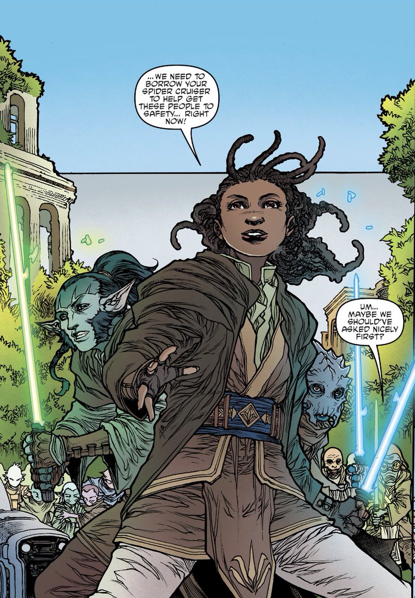 Can we talk about how awesome Lula Talisola is tho??? Like we’ve just met her but like she’s already so cool! Cannot wait for the next issues!#TheHighRepublic #LulaTalisola #StarWars @djolder