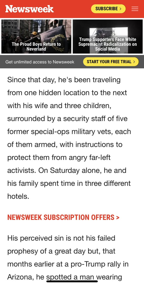 So now supposedly he has wife and kids are in hiding in hotels...Supposedly protected by A security staff a former special ops military vets due to death threats. And make no mistake. All of his ventures beg for donation 11/