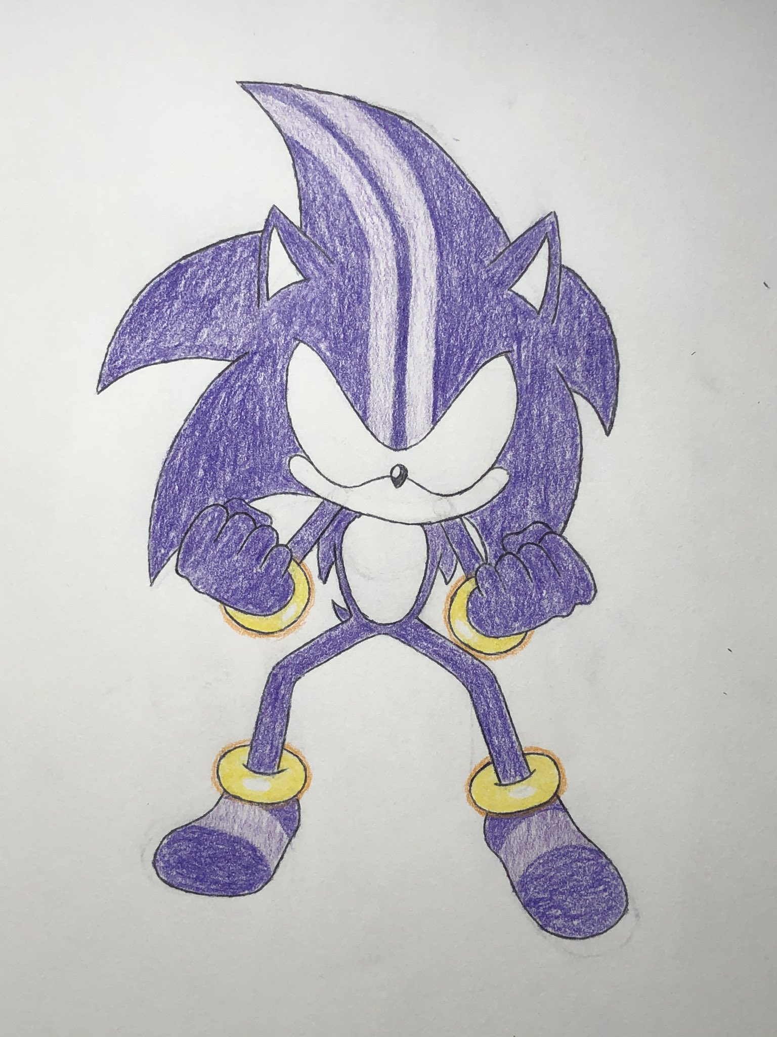 How to draw Darkspine Sonic step by step 