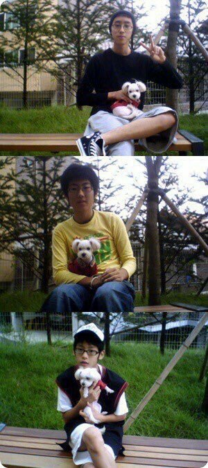 Not sure when was the first time "Sporty Dogs" made, but the 1st pict below was taken in 2008. Maybe they even became friends before that year. Maybe they were childhood/schools friends. Nothing's confirmed but according to some pics, these two are close to James as well.