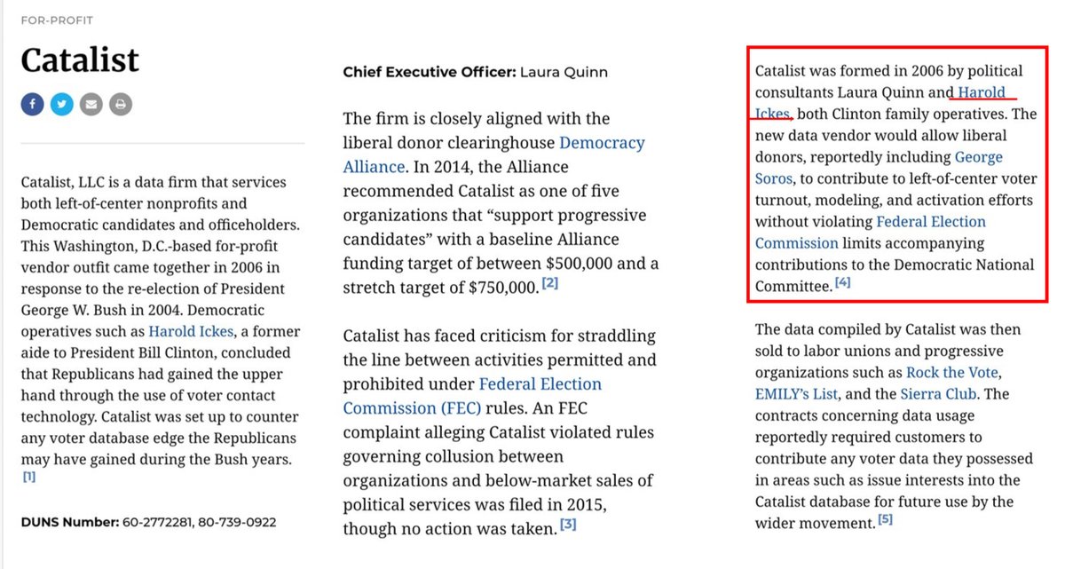 The Catalist is bigger than it appears. They had data on 230 million voters. If you wanted to manipulate ballots it sure would help to have a company like that involved, esp since they have been gathering data for decades. https://www.influencewatch.org/for-profit/catalist/