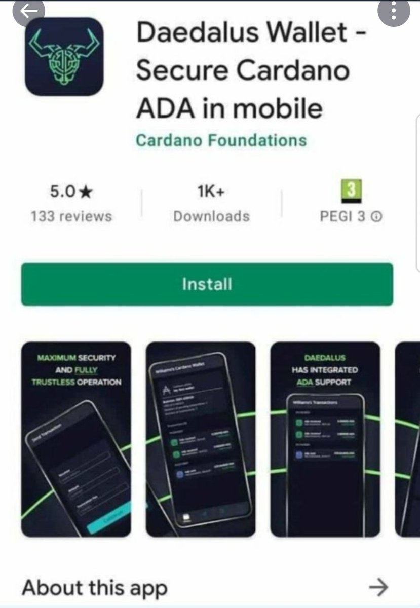 CriptogirlB's tweet photo. FAKE FAKE FAKE. No Deadelus for mobil...is in the play store...be careful please! https://t.co/27Z8h7v8CB
